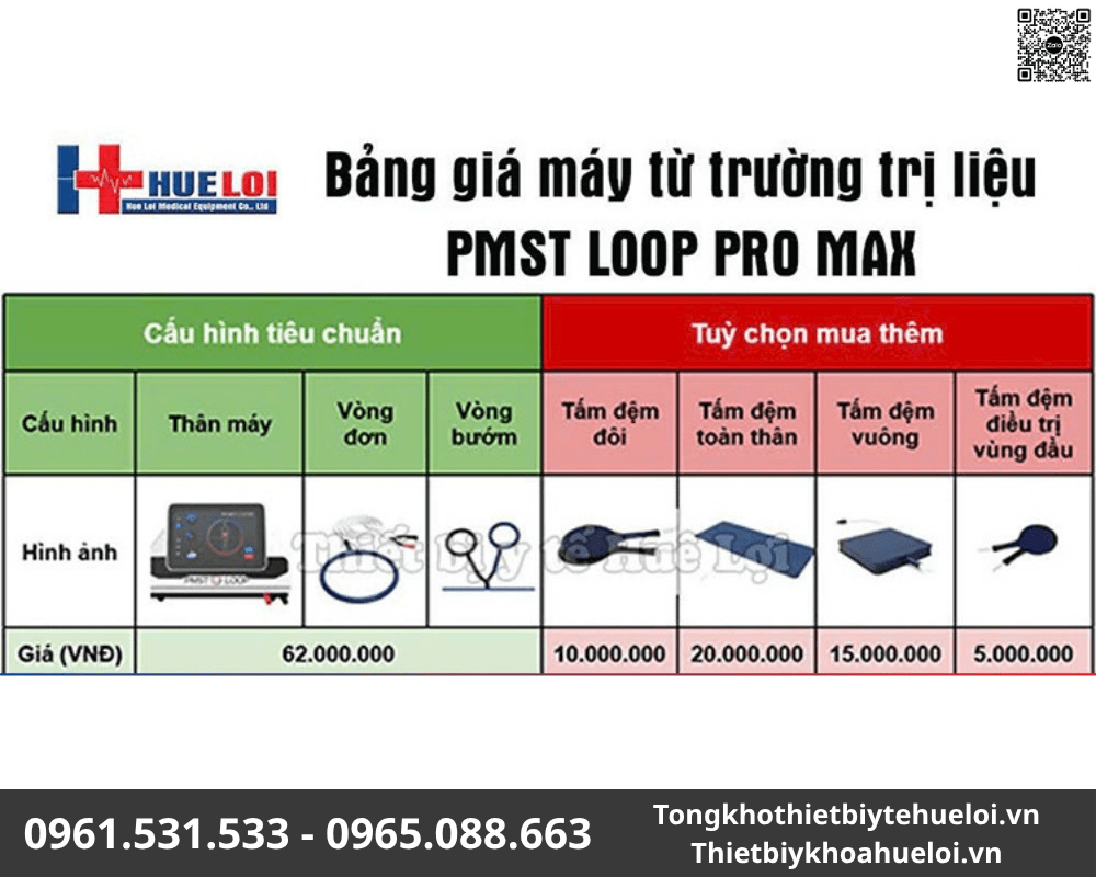 bảng giá máy từ trường