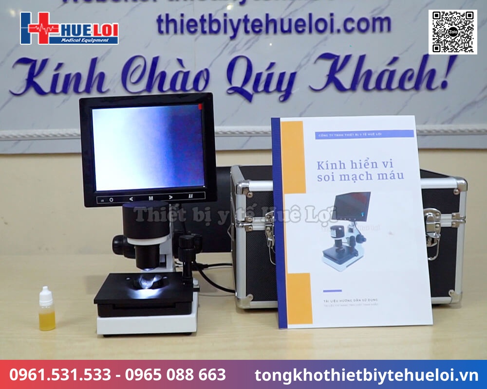 Kính hiển vi soi mạch máu XW880 độ phóng đại 400 lần | Huê Lợi 29 kính hiển vi soi mạch máu