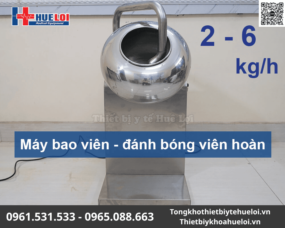 Máy Sấy Khô, Bao Viên Và Đánh Bóng Thuốc Viên Hoàn 5 máy bao đường viên thuốc