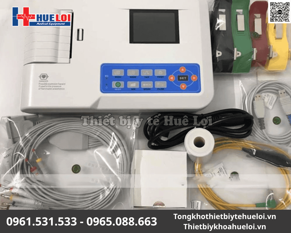 Máy điện tim 3 kênhCONTEC-300G | Màn hình màu 2 máy điện tim 3 kênh