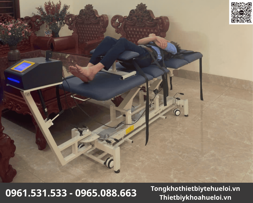 Bàn Kéo Giãn Cột Sống CY-C101F – Thiết Kế 4 Phần Linh Hoạt 19 gường kéo giãn cột sống