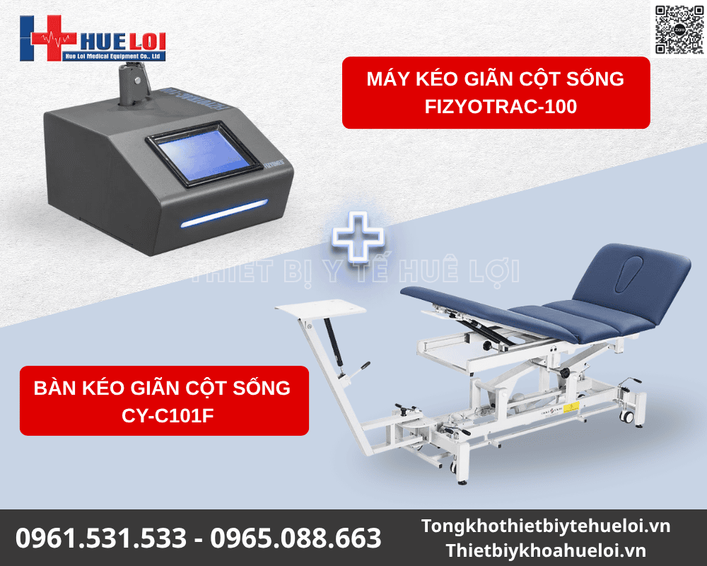 đầu máy kéo giãn cột sống