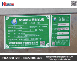 Máy Làm Viên Hoàn Tích Hợp Chức Năng Sấy Khô Và Đánh Bóng 15 máy tạo viên