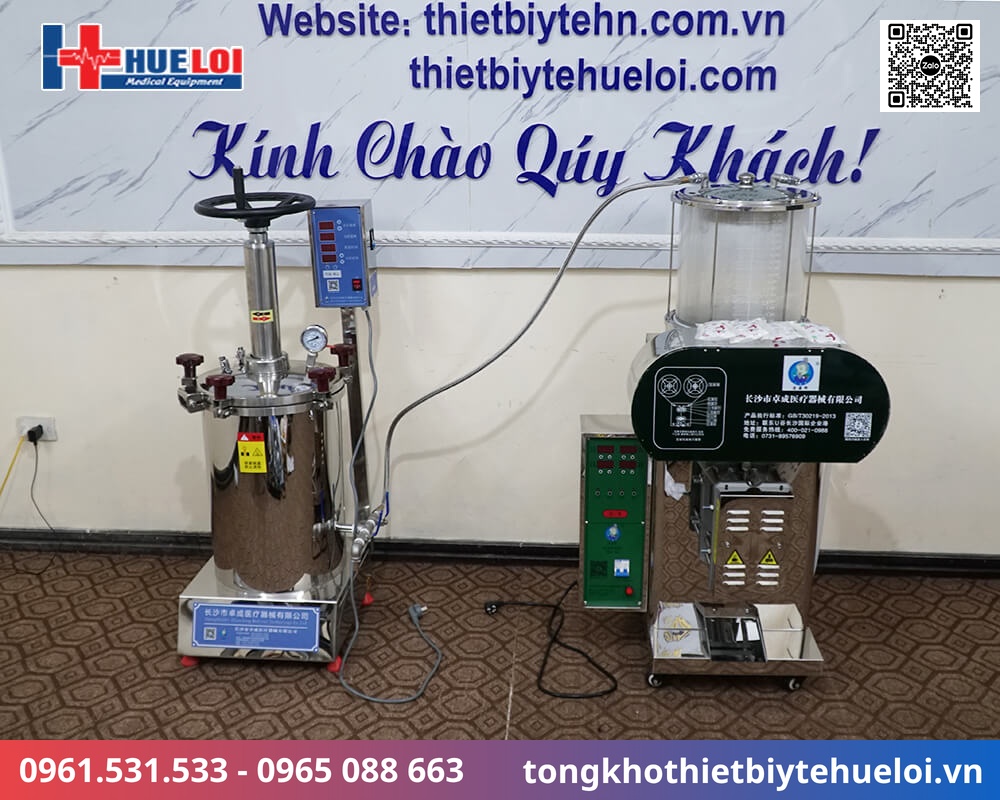 máy sắc thuốc và đóng túi