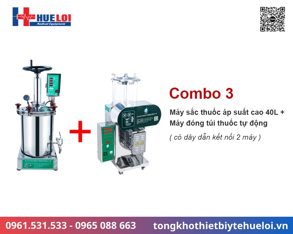 combo máy sắc thuốc đóng túi