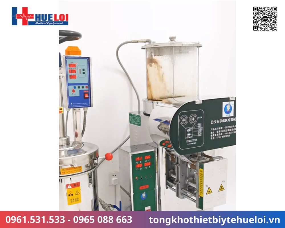 máy sắc thuốc và đóng túi