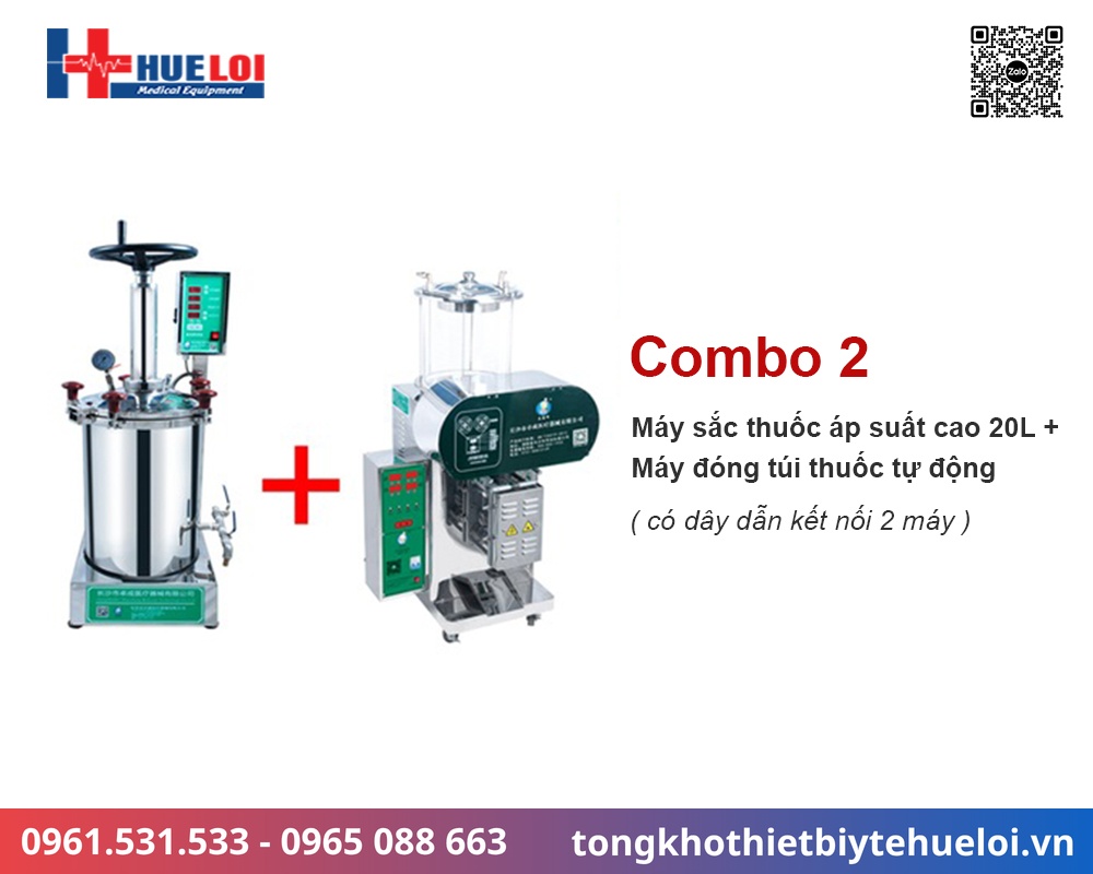 combo máy sắc thuốc đóng túi