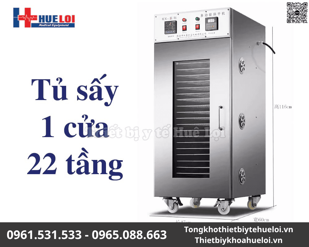 Máy Sấy Thuốc Đông Y Đa Năng 22 Tầng (Thép 304) 15 máy sấy thuốc nam