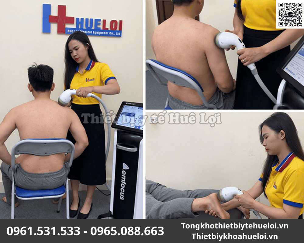 Máy Xung Kích Hội Tụ EMFOCUS-III Chính Hãng 18 giá máy xung kích EMFOCUS-III