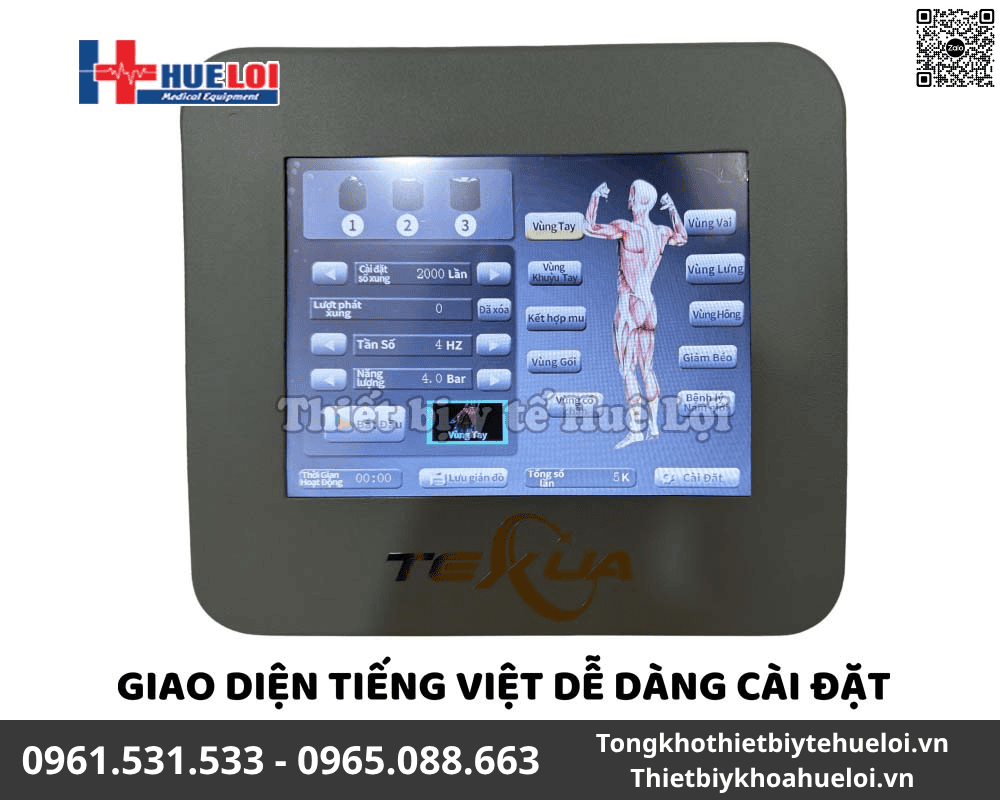 máy vật lý trị liệu xung kích