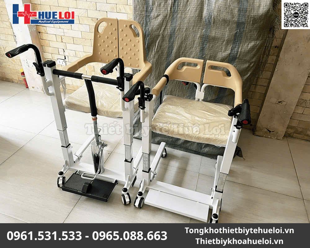 Xe Lăn Di Chuyển Bệnh Nhân Đa Chức Năng - Thiết Kế Tách Rời 2 Mảnh 14 xe di chuyển người bệnh