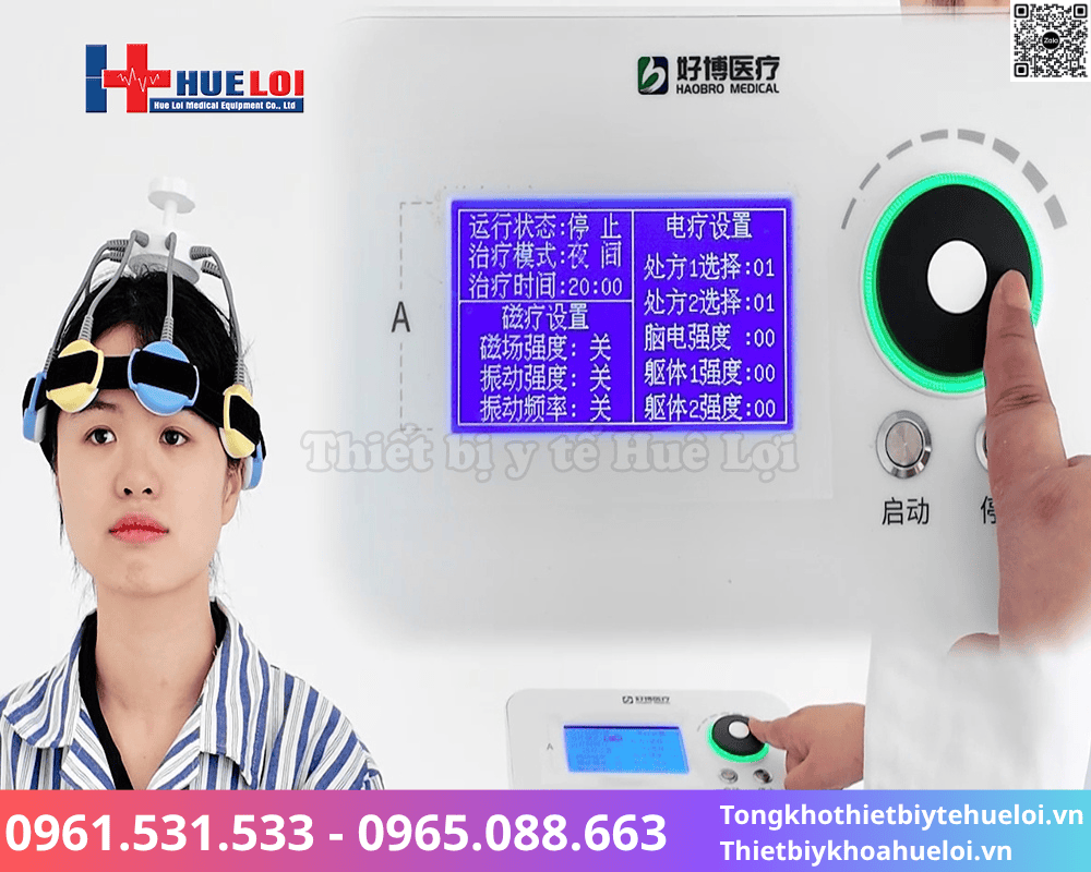 máy kích thích điện từ trường xuyên sọ Haobro HB510B